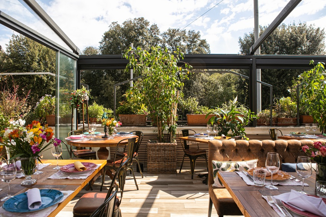 Terrazza 121, su via Salaria un angolo nascosto sospeso nel verde, da vivere tutto l’anno