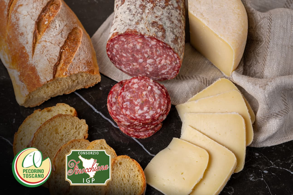 I Consorzi di tutela del Pecorino Toscano DOP e della Finocchiona IGP insieme alla Fiera Cibus 2024: sapori autentici della Toscana.