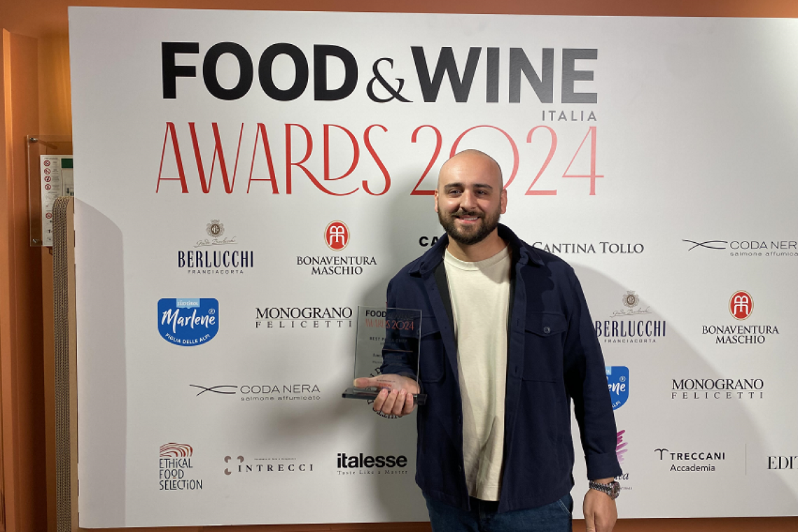 Food&amp;Wine Italia Awards 2024: a Luca Pezzetta il premio “Best Pizza Chef Under 35”