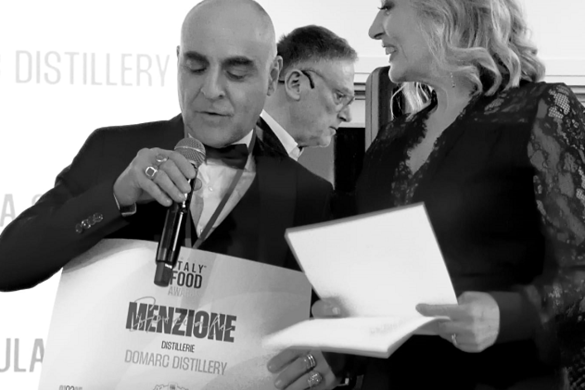 Domarc Distillery premiata agli Italy Food Awards