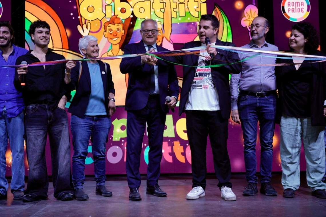 ROMA PRIDE 2025: alle Terme di Caracalla è stata inaugurata la Pride Croisette