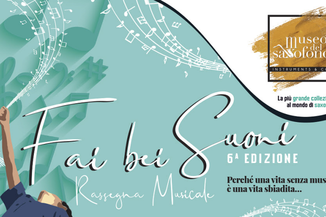 Torna FAI BEI SUONI, la rassegna estiva del Museo del Sax: dal 7 giugno al 19 luglio 2025 la sesta edizione