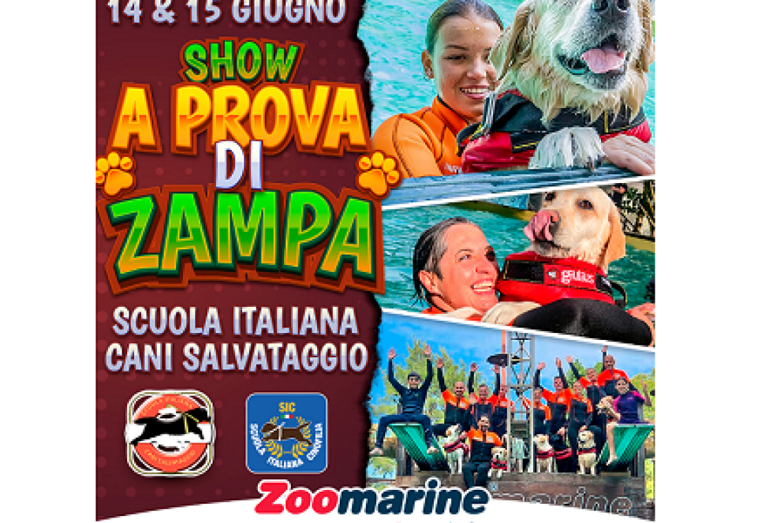 A Zoomarine i cani eroi della Sics protagonisti di “A Prova di Zampa”