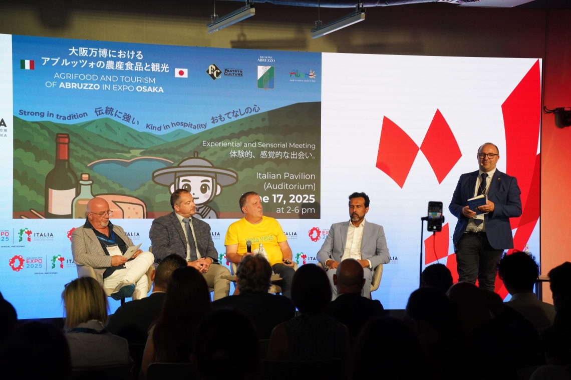 L’Abruzzo conquista l’Expo di Osaka 2025 tra tradizioni enogastronomiche, paesaggi incontaminati e il fascino dei suoi borghi