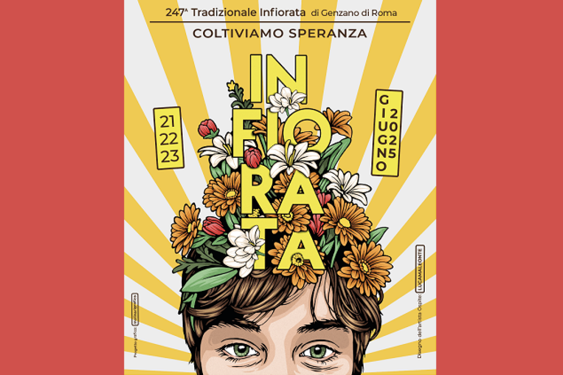 Genzano celebra la 247ª Infiorata: un’edizione dedicata alla speranza collettiva 21-22-23 Giugno 2025