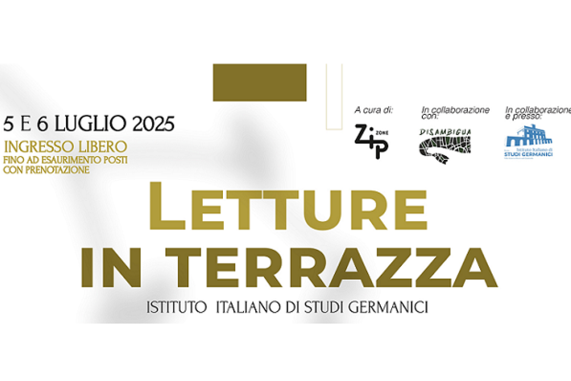 Letture in terrazza a Villa Sciarra a Roma 5 e 6 luglio ingresso gratuito