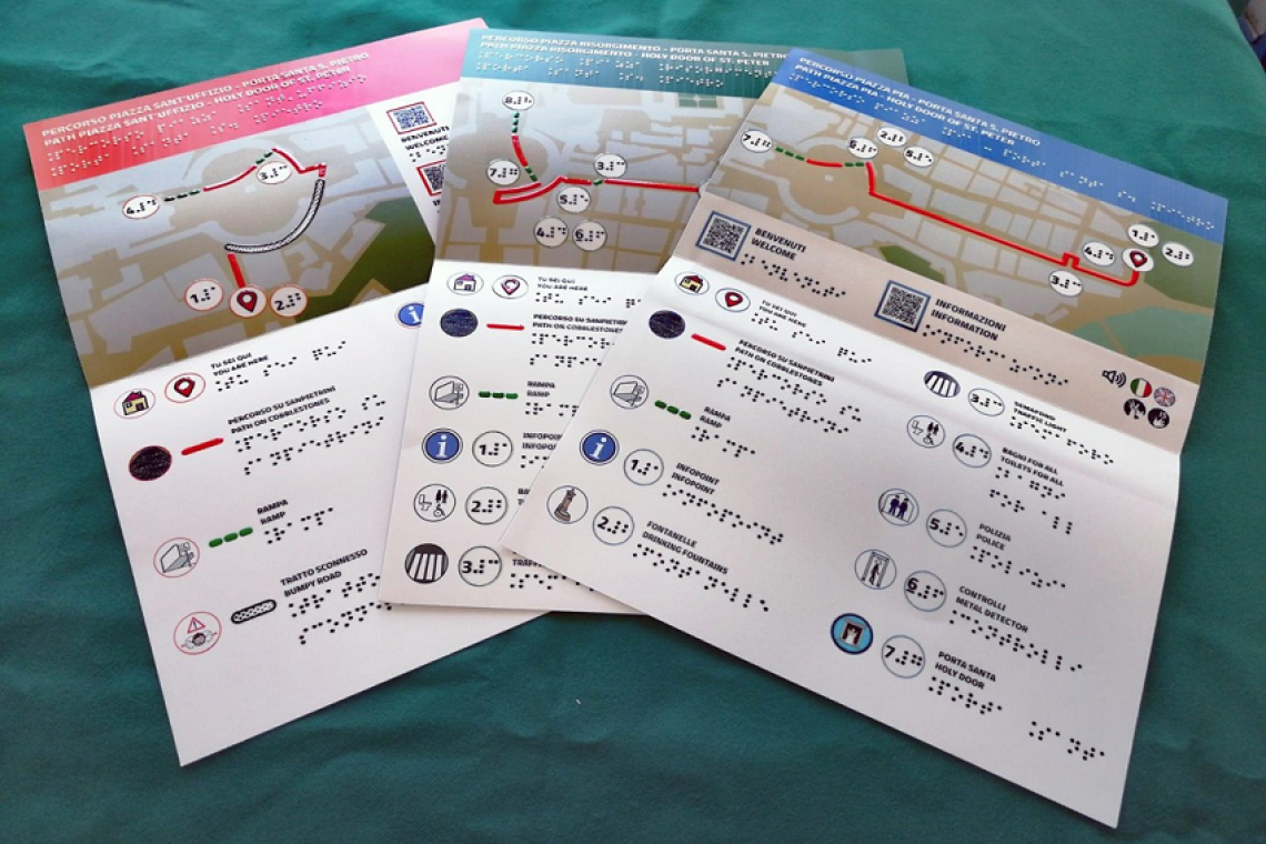 Tre nuovi percorsi verso la Porta Santa con informazioni e comunicazioni inclusive per un Giubileo accessibile