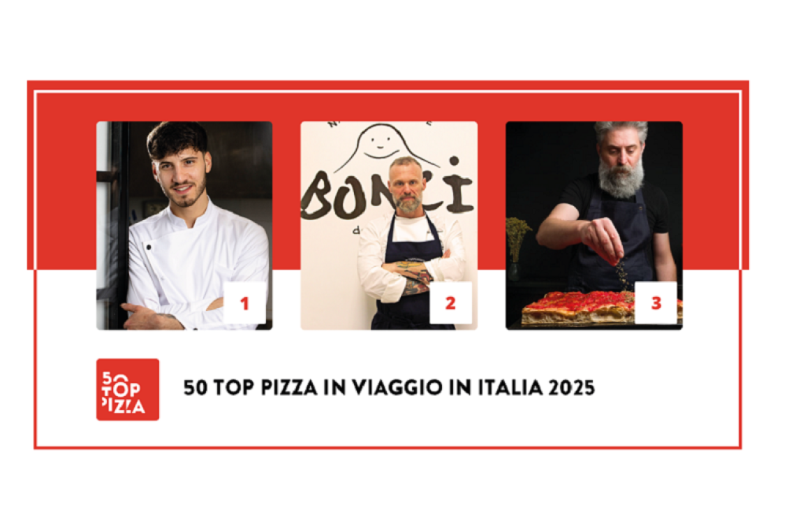 50 Top Pizza 2025:  Frumentario, di Alessandro Santilli, è la migliore pizza in viaggio in Italia