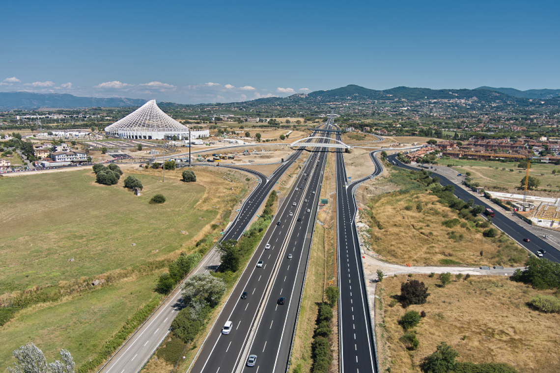 Aperto al traffico il nuovo collegamento autostradale A1 – compendio Tor Vergata, un’opera strategica per Roma e per il Giubileo 2025