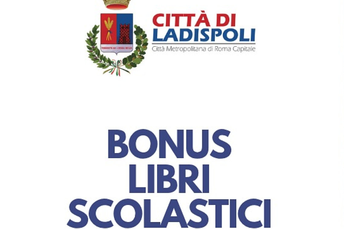 Ladispoli - Aperti i termini per la presentazione della  domanda per bonus dei libri scolastici