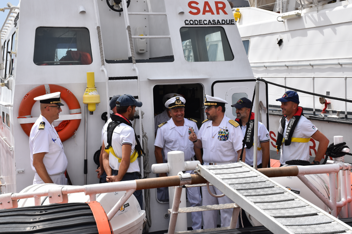 Il Comandante Interregionale Marittimo della Capitale e dell’Italia Centrale in visita alla Direzione Marittima di Civitavecchia.