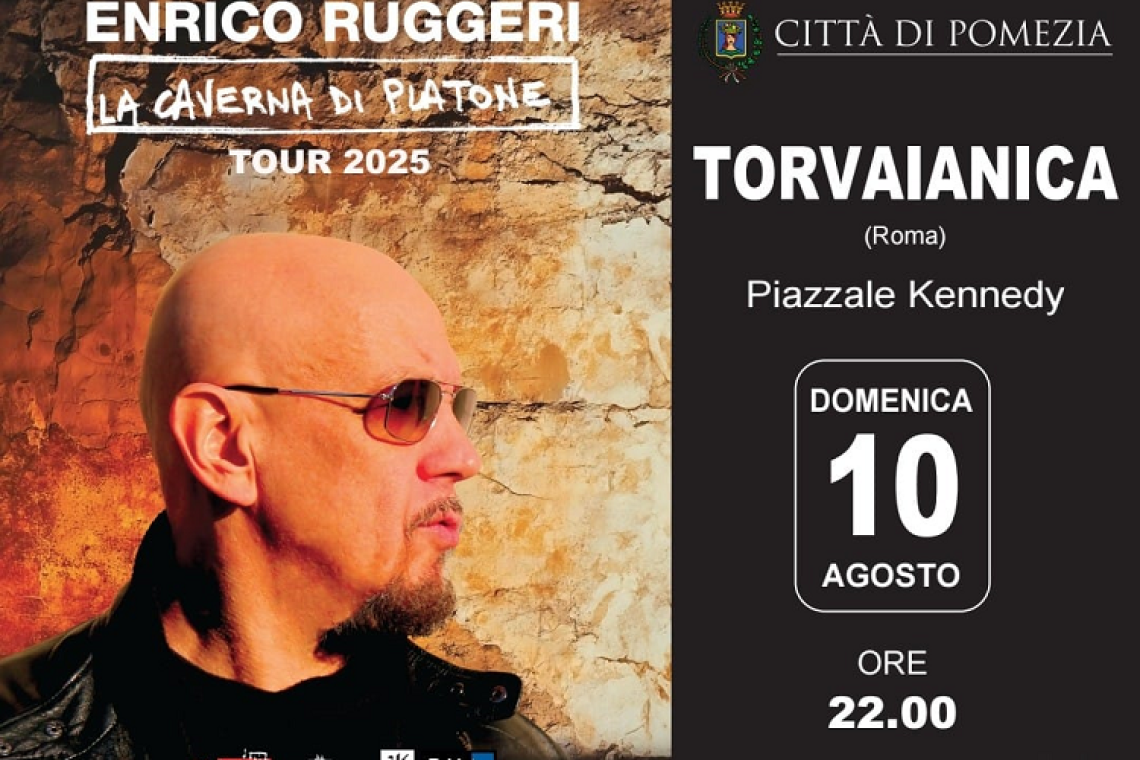 Estate Pometina 2025: Enrico Ruggeri in concerto, ad ingresso gratuito, a Torvajanica!
