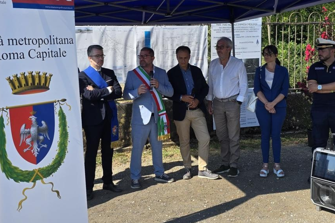 Rocca Priora: inaugurati i lavori per la realizzazione di una pista ciclopedonale con finanziamento PNRR di 2.300.000 euro.