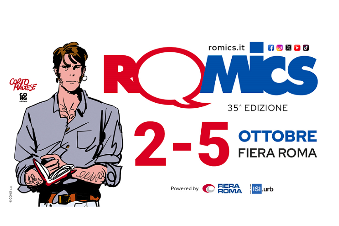 ROMICS  Festival Internazionale del Fumetto, Animazione, Cinema e Games  dal 2 al 5 ottobre 2025  Fiera Roma