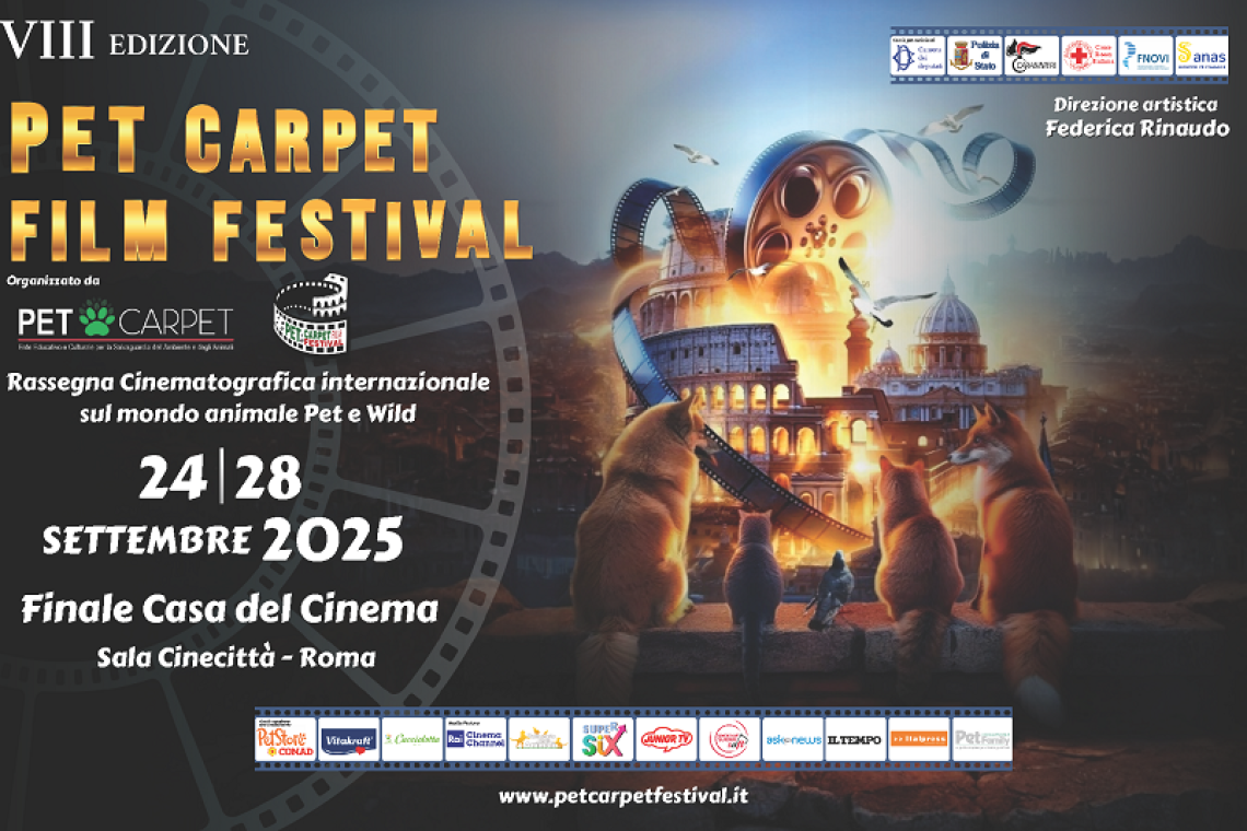Pet Carpet Film Festival 2025: a Roma torna il red carpet dedicato agli animali