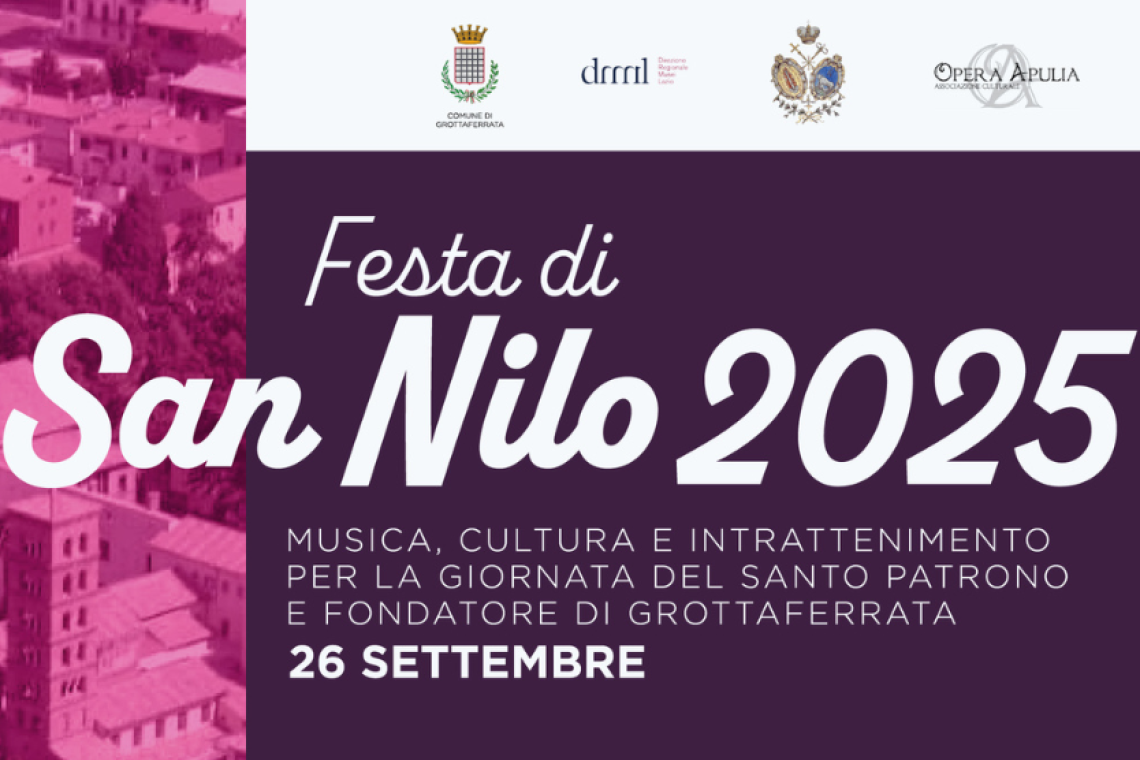 San Nilo 2025: cultura, tradizione e spettacoli per la festa del Santo Patrono e Fondatore di Grottaferrata