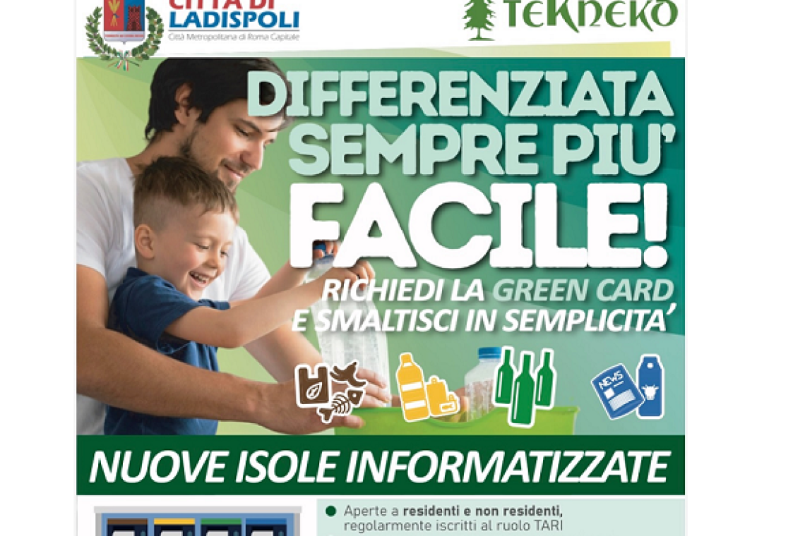 Differenziata sempre più facile: attive a Ladispoli le nuove isole informatizzate