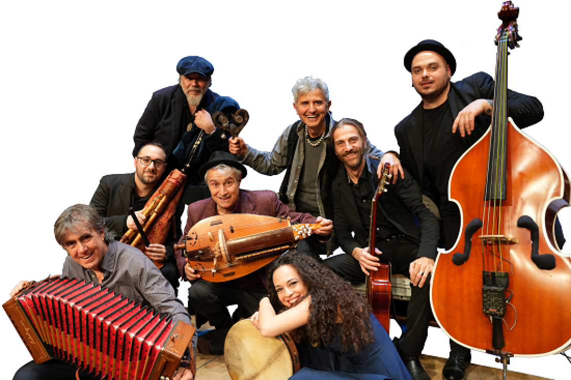 Ottobrata romana: Ambrogio Sparagna, Jasmine Trinca, Orchestra Popolare Italiana sabato 4 ottobre Auditorium Parco della Musica Ennio Morricone