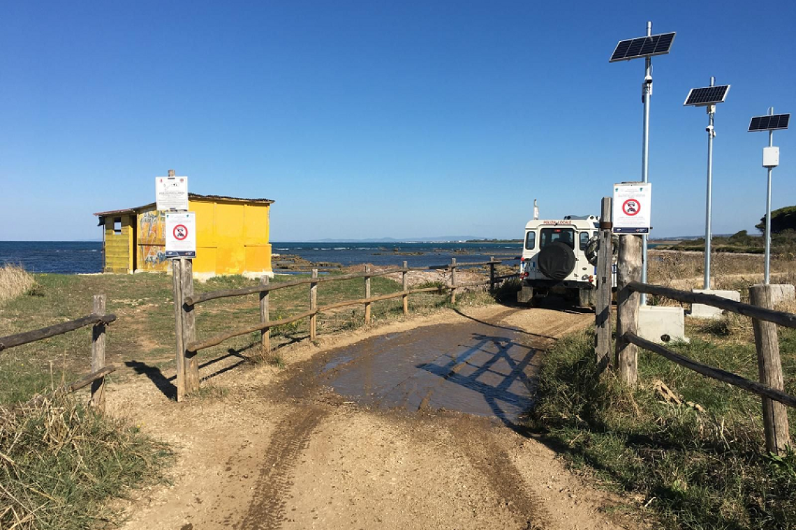 Tarquinia, attivato il sistema di videosorveglianza al Monumento Naturale “La Frasca” per la tutela ambientale e il contrasto agli illeciti