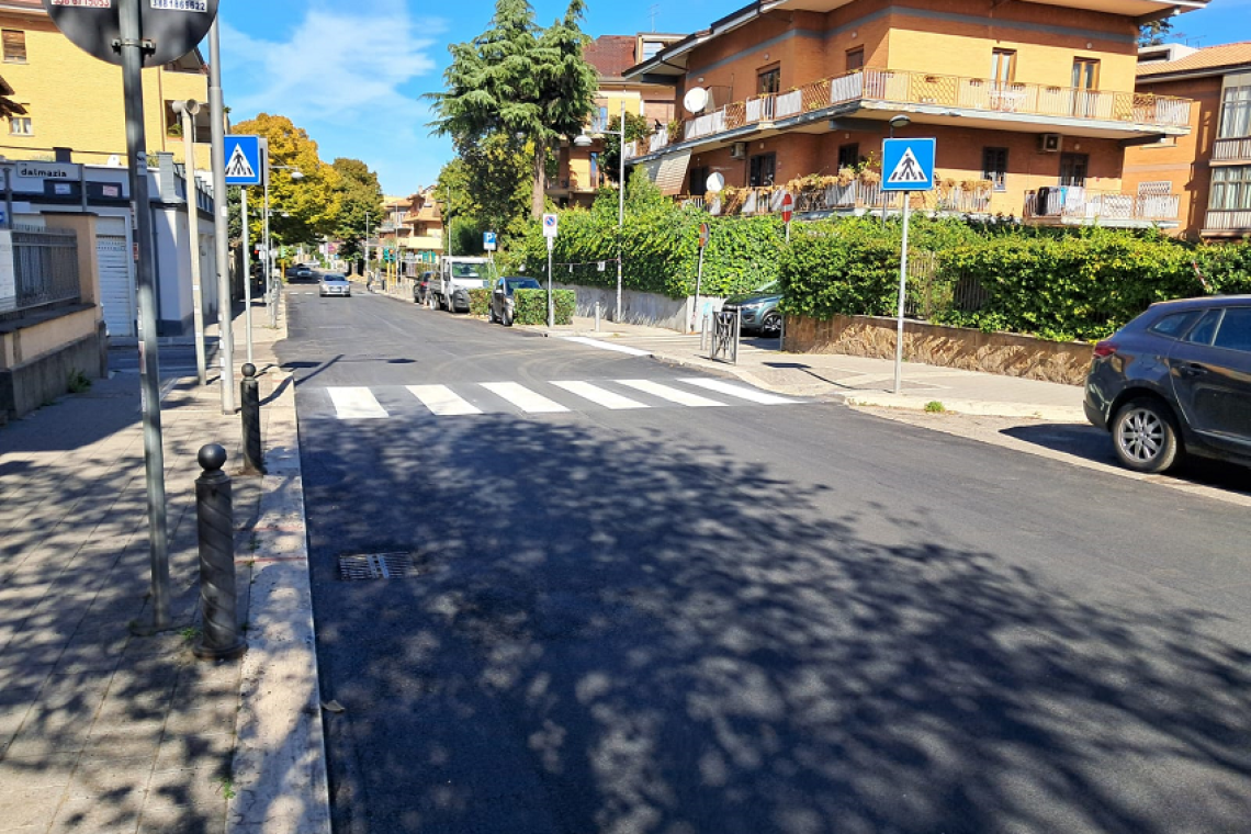 Grottaferrata - Ripristinato l’asfalto su via Roma dopo l’intervento Acea