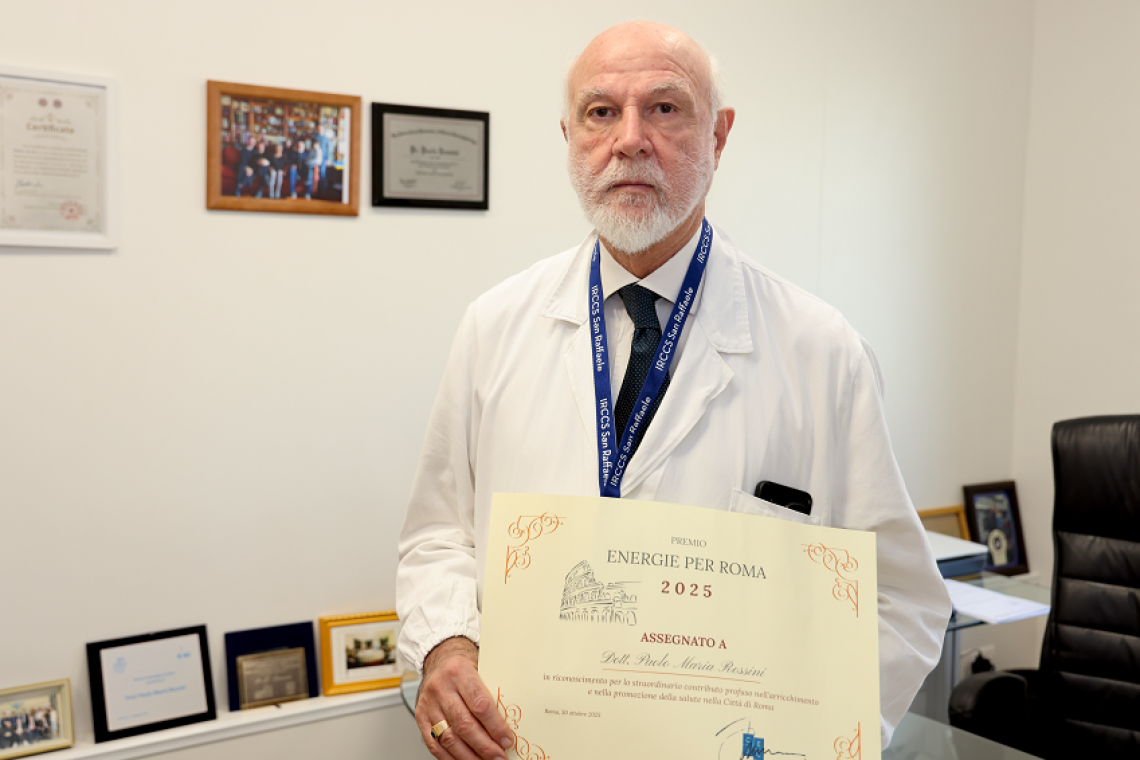 IRCCS San Raffaele Roma: il Prof. P.M. Rossini insignito del Premio “Energie per Roma - Salute”