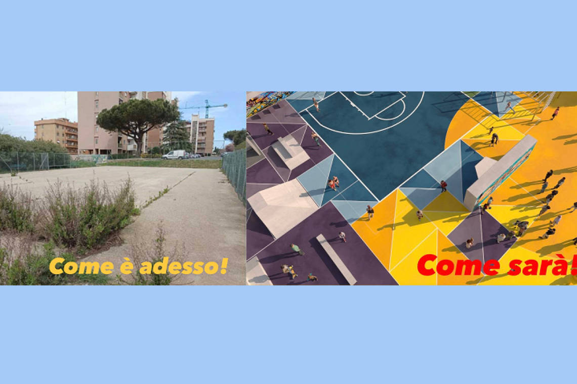 Pomezia, l’ex campetto di via Don Luigi Sturzo rinasce come polo sportivo polifunzionale