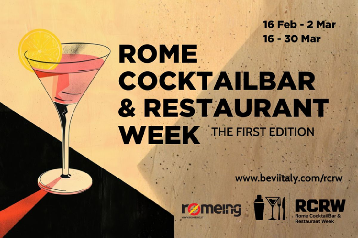 Debutta la prima edizione della Rome Cocktailbar &amp; Restaurant week