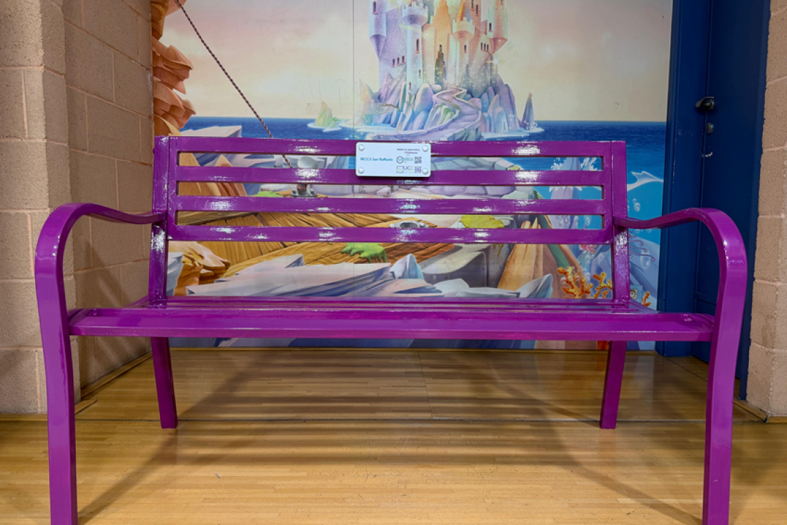Una panchina viola per l’epilessia, all’IRCCS San Raffaele di Roma un gesto contro lo stigma e l’isolamento sociale