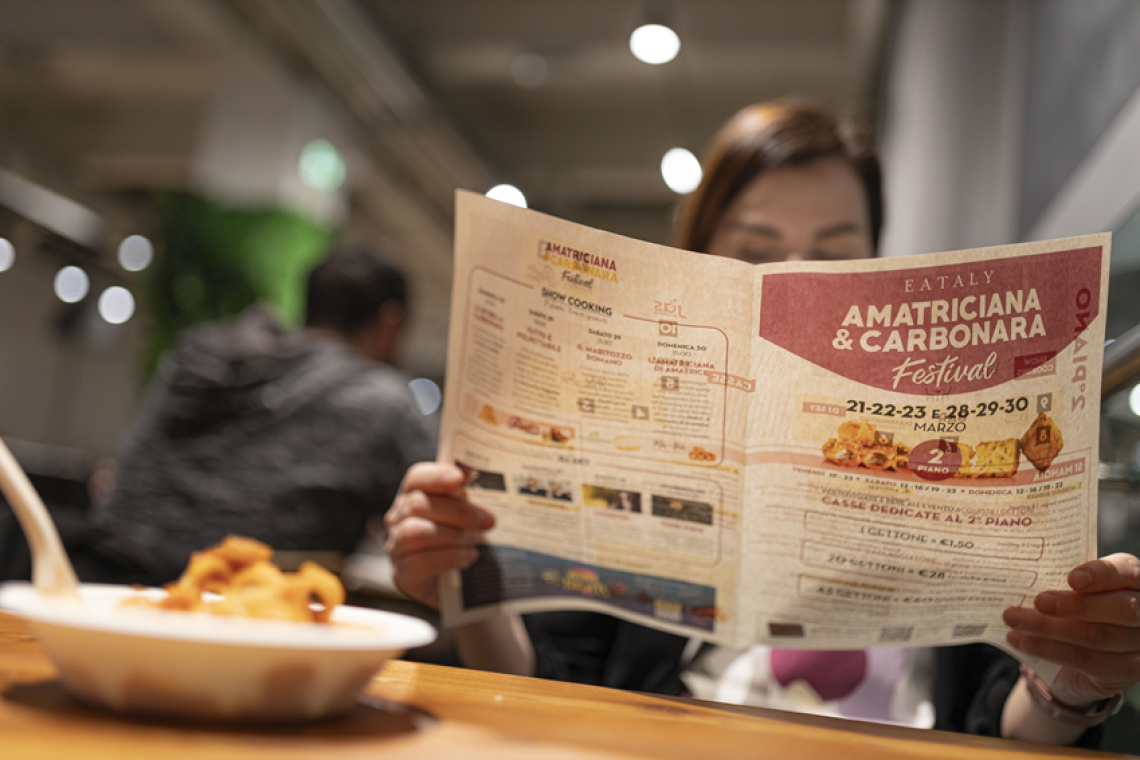 Amatriciana e Carbonara festival: la tradizione culinaria romana a Eataly ostiense