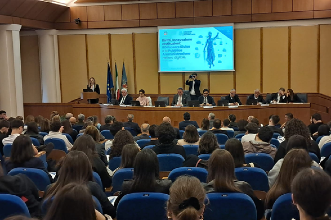 Diritti, innovazione e istituzioni: partecipazione attiva al convegno sul ruolo del Difensore Civico nell’era digitale